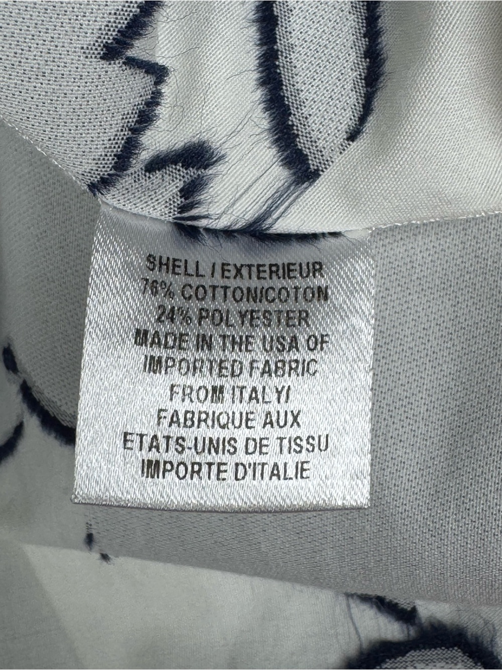 Milly Navy White Floral Cotton Midi Circle Skirt Tie Waist Pockets 6 - Picture 12 of 13